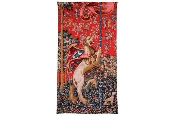 Gobelín tapiseie - LES PORTIÈRES CLUNY - Lion maje s tueux Gobelín tapiseie - LES PORTIÈRES CLUNY - Lion maje s tueux